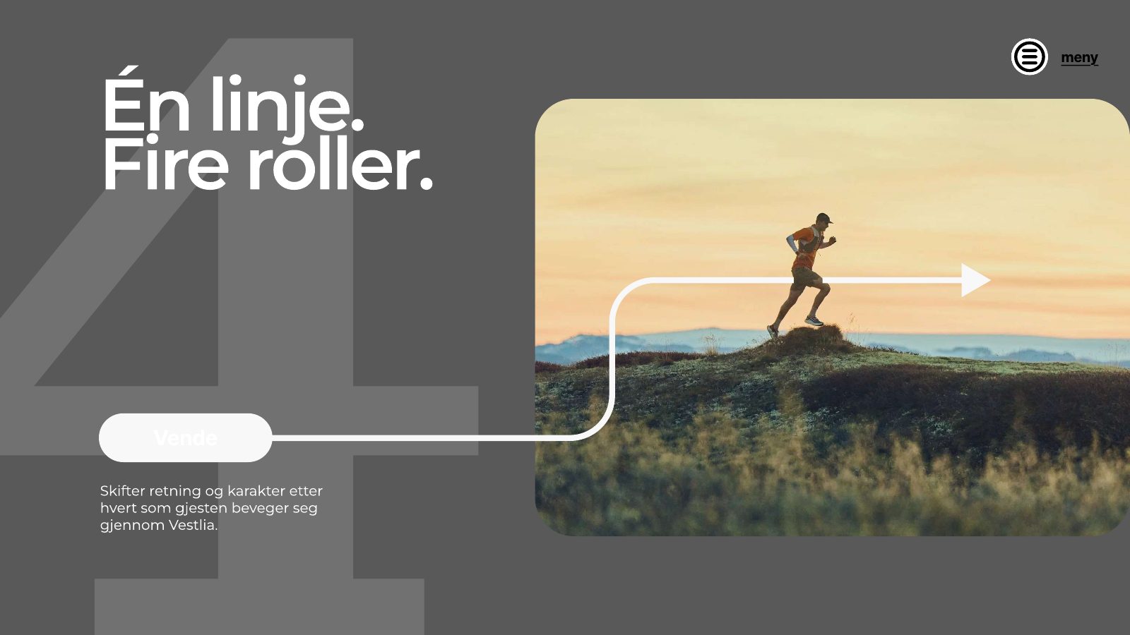Retning 2: én linje, fire roller – vende